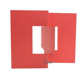 Baza kartki kwadratowa 13,5cm swing czerwona GoatBox