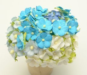 Turkusowe białe niebieskie sweetheart'y 50 szt.