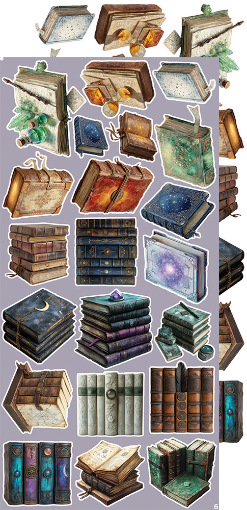 CREATIVE EXTRAS - MIX 03 - SUPERNATURAL WORLD - zestaw dodatków 15x30cm