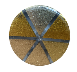 Brokat sypki drobny karuzela 6x złoto