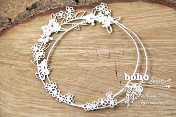 Boho Love - round frame - okrągła ramka