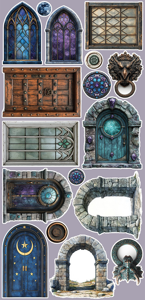 CREATIVE EXTRAS  MAGIC - 06 zestaw dodatwków 15x30cm