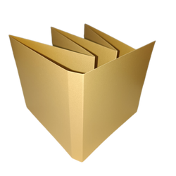 Baza albumowa 13x14cm harmonijka złota perłowa GoatBox