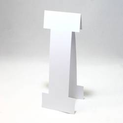 Baza kartki litera I biała GoatBox