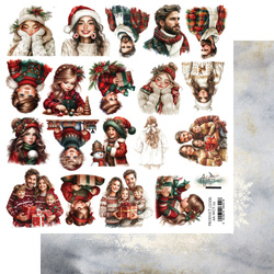 Wonderful Christmas Time - arkusz z postaciami 30x30cm