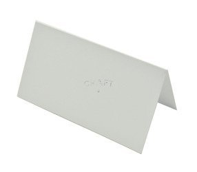 Winietki weselne na stół białe 10szt 7,5x13,5cm