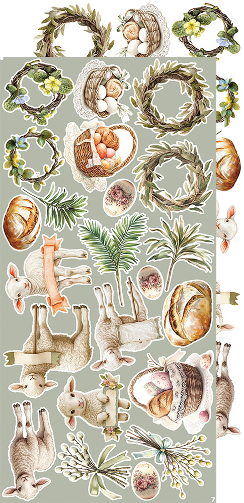 CREATIVE EXTRAS MIX 01 - Spring in Love - zestaw dodatków 15x30cm