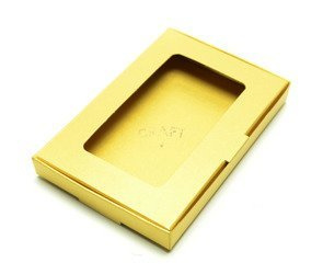 Wizytownik złoty z okienkiem - GoatBox