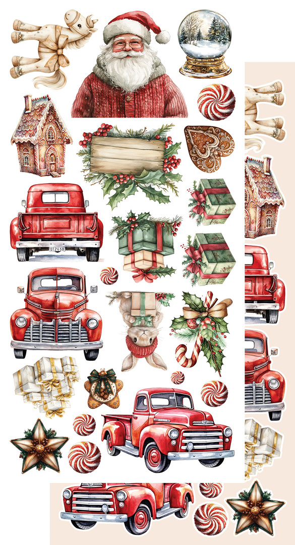 Wonderful Christmas Time - zestaw dodatków 15x30cm