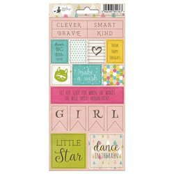 Arkusz naklejek Mała Dziewczynka 02, 10,5x23cm