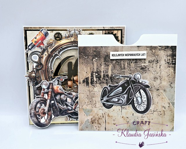 Etui kieszonka na voucher zaproszenie biała 14x14cm GoatBox