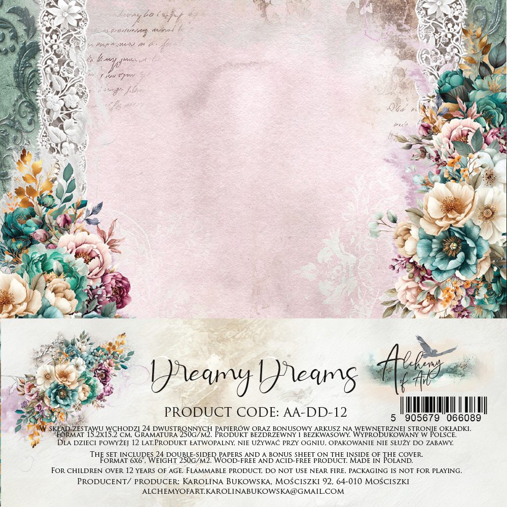 Dreamy Dreams - zestaw papierów 15x15cm