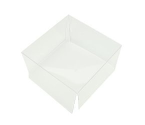 Małe wieczko przezroczyste do pudełka 7x7cm PCV 0,3mm