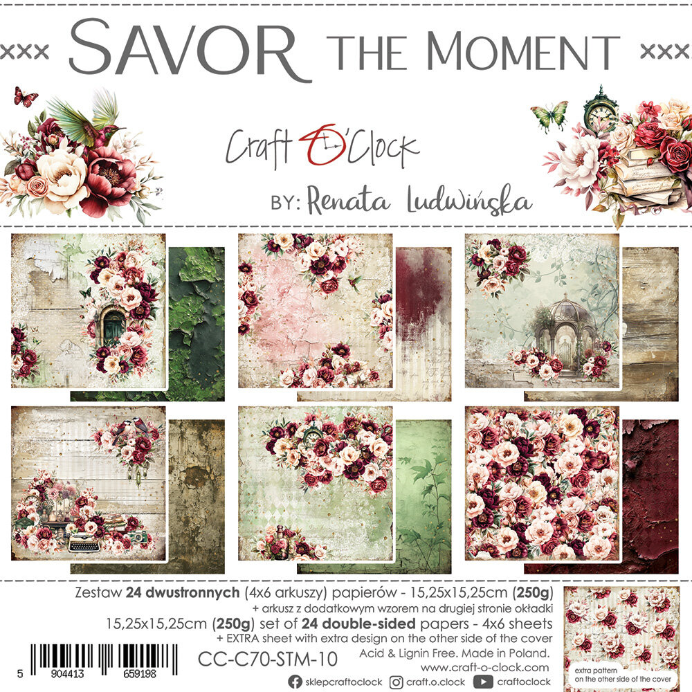 Savor the Moment - zestaw papierów 15x15cm