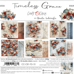Timeless Grace - zestaw papierów 15x15cm