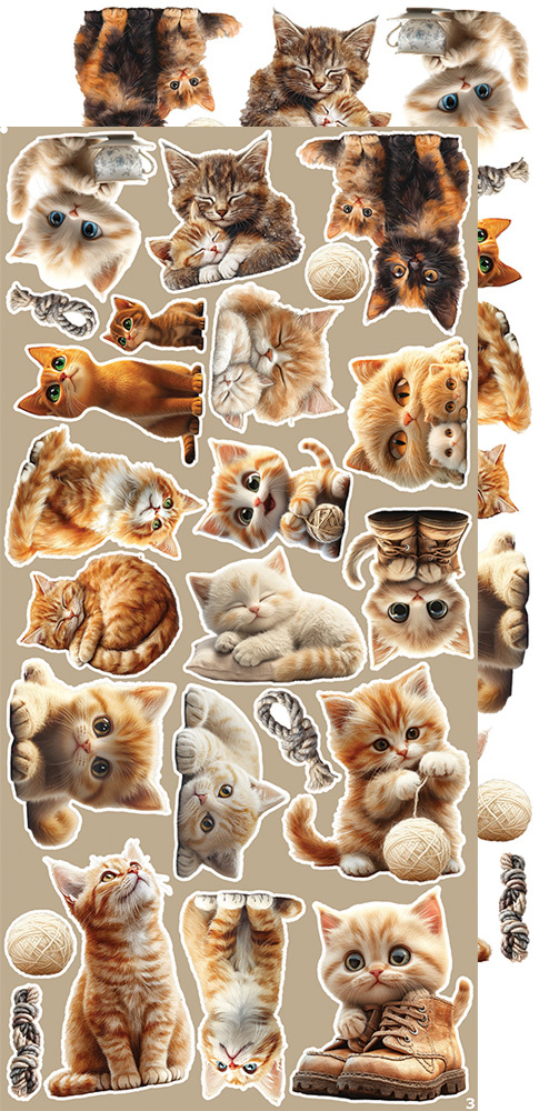 CREATIVE EXTRAS - MIX 02 Lovely Pets -15x30cm
