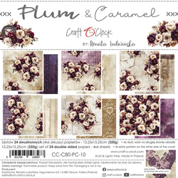 Plum & Caramel - zestaw papierów 15x15cm