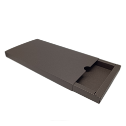 Pudełko szufladkowe na voucher ciemna czekolada GoatBox