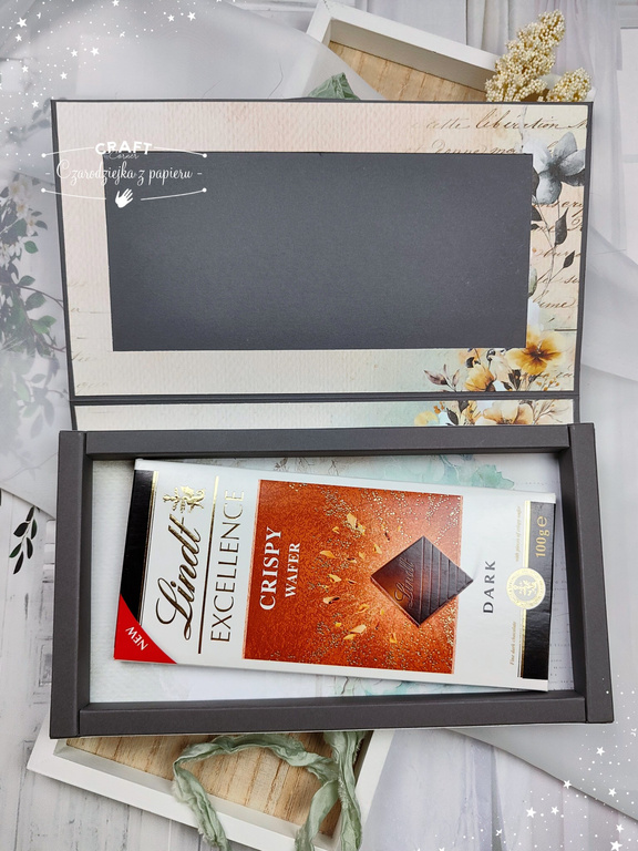 Pudełko szufladkowe na voucher szare matowe GoatBox