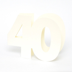 Baza kartki liczba 40 ecru GoatBox