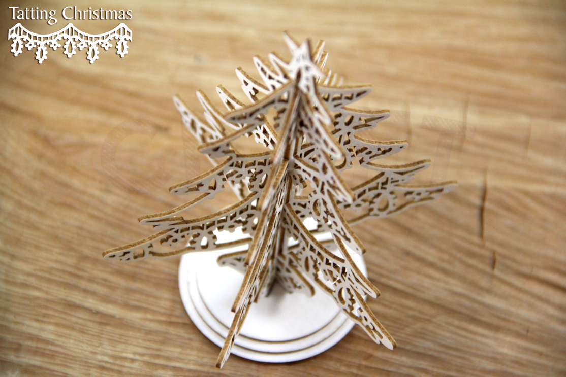 Tatting Christmas - choinka 3D do pudełka eksplodującego