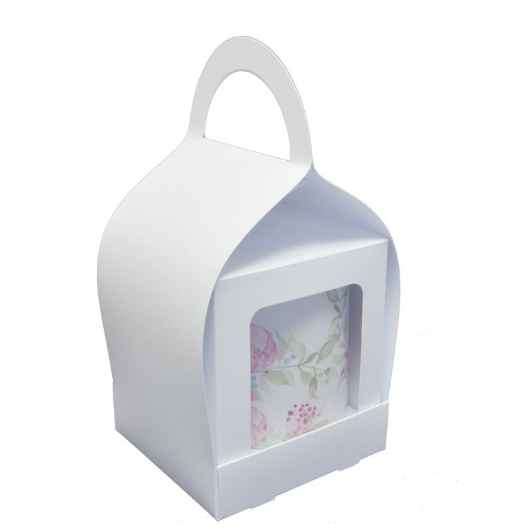 Pudełko na bombkę 10cm lub kubek białe GoatBox