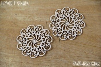 Doily Lace 2 średnie rozetki