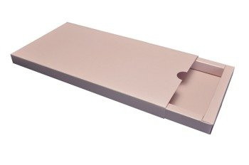 Pudełko szufladkowe na voucher różowe perłowe GoatBox