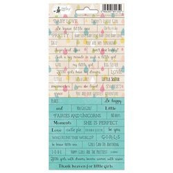 Arkusz naklejek Mała Dziewczynka 01, 10,5x23cm