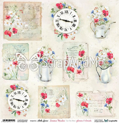 Summer Meadow arkusz do wycinania Ephemera& elements