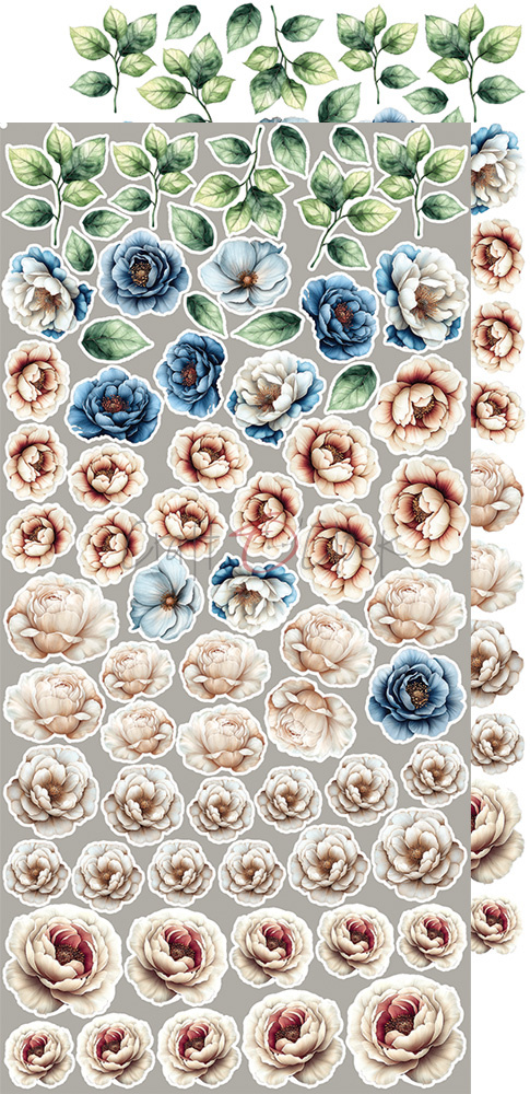 Mindfulness Time - zestaw dodatków Flowers 15x30cm