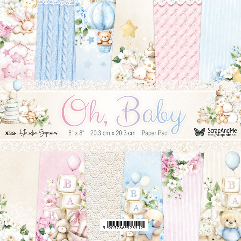 Oh, Baby - zestaw papierów 20x20cm
