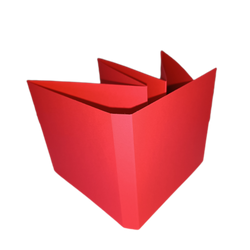 Baza albumowa 13x14cm harmonijka czerwona GoatBox