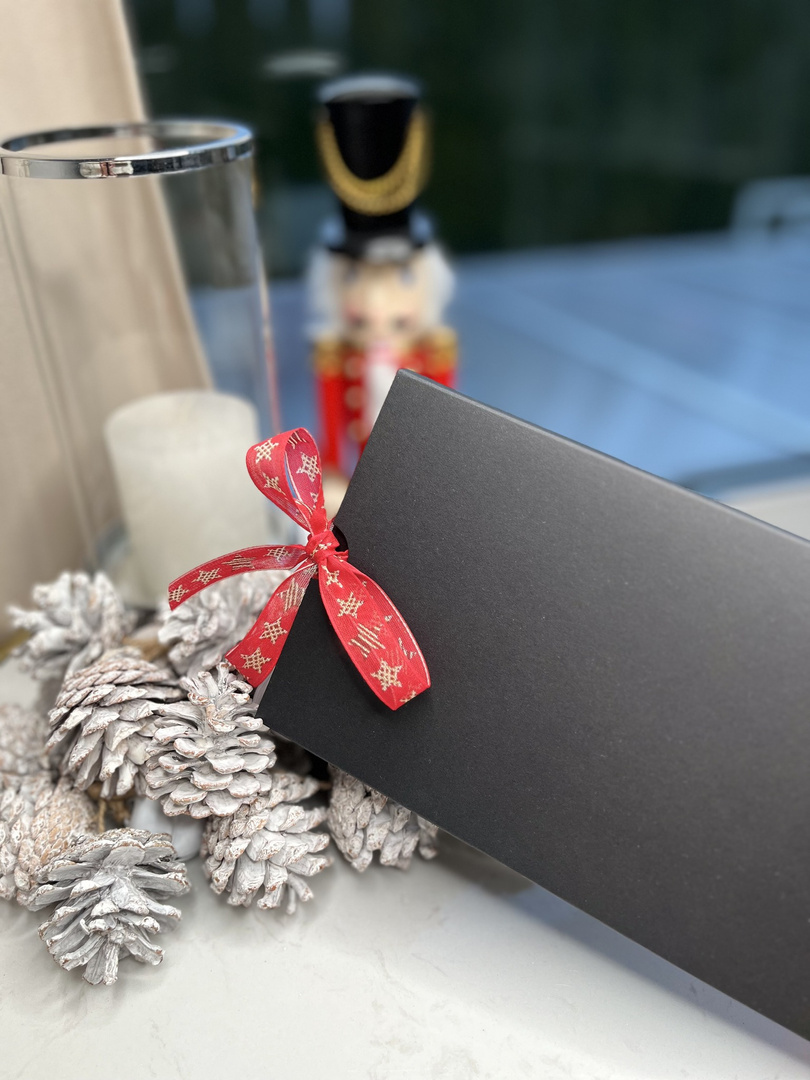 Pudełko szufladkowe na voucher czarne matowe GoatBox