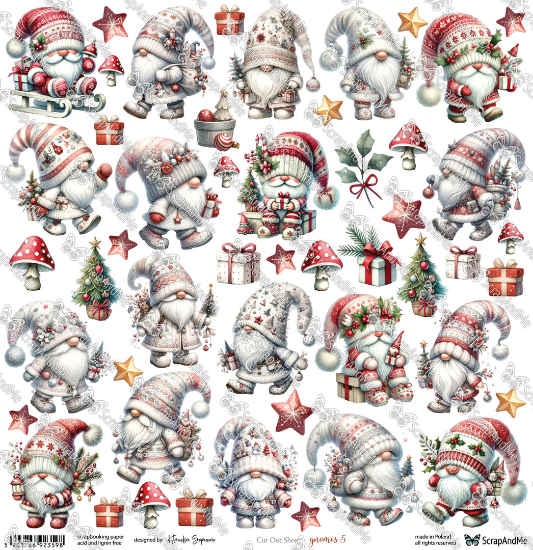 Arkusz do wycinania Gnomes 5
