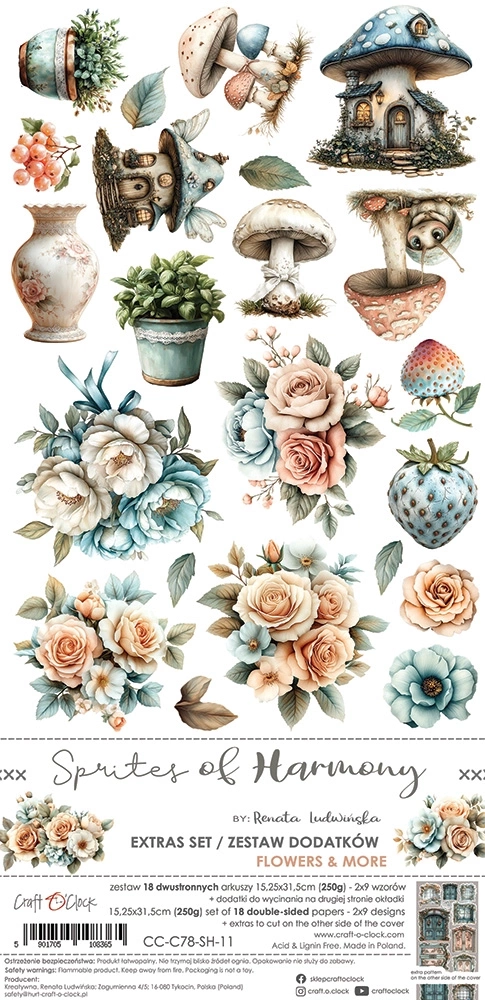 Sprites of Harmony - zestaw dodatków Flowers 15x30cm