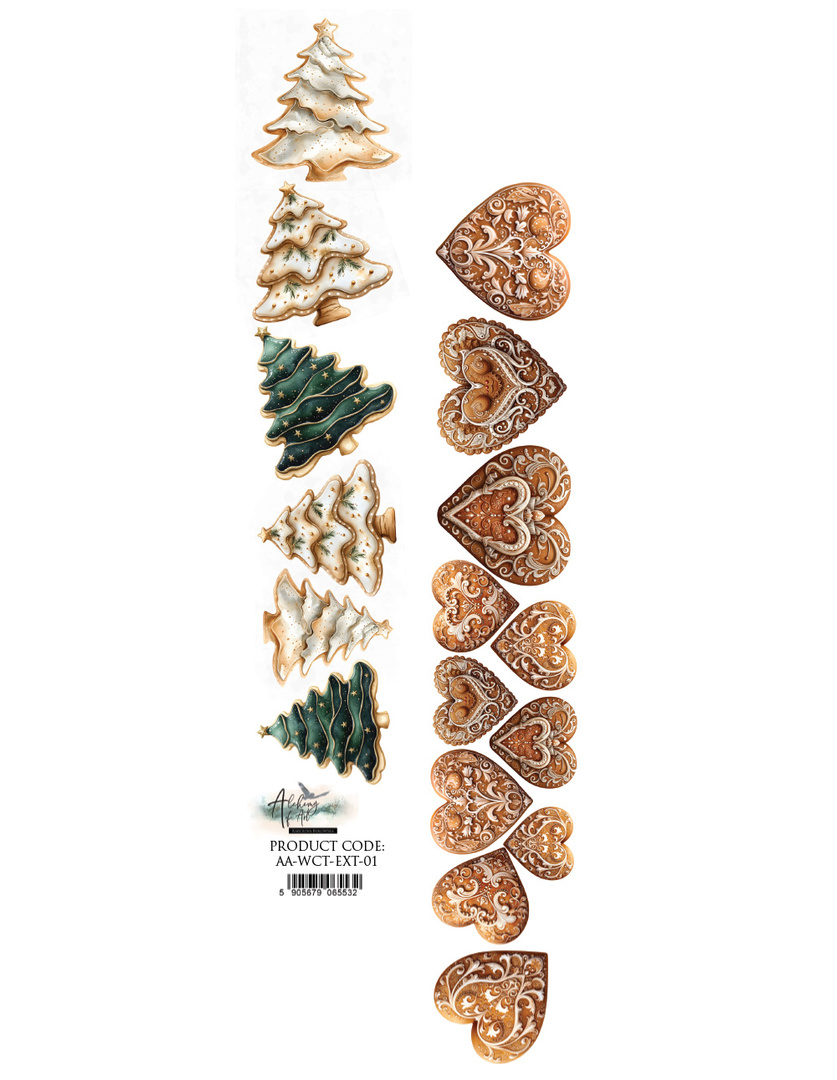 Wonderful Christmas Time - paseczek pierniczki 6x30cm