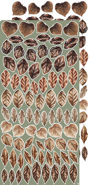 CREATIVE EXTRAS  LEAVES #1 - zestaw dodatków 15x30cm