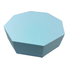 Pudełko ośmiokątne oktagon błękitne GoatBox