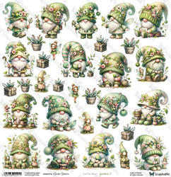 Arkusz do wycinania White Roses Gnomes 2