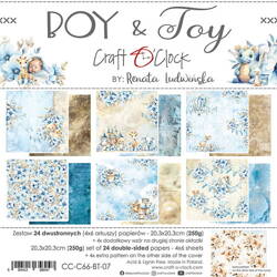 Boy&Toy- zestaw papierów 20x20