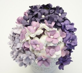 Kwiaty Filipinki - fioletowy mix 50szt