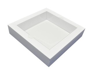 Pudełko metryczka ramka Shadow box biała 18,6x18,6cm GoatBox