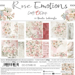 Rose Emotions - zestaw papierów 15,25x15,25