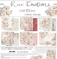 Rose Emotions - zestaw papierów 30,5x30,5