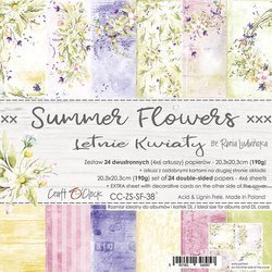 Summer Flowers-  zestaw papierów 20,3x20,3