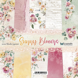 Sunny Blooms zestaw papierów 20x20cm