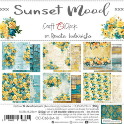 Sunset Mood - zestaw papierów 15,25x15,25