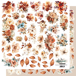 W kolorach jesieni - arkusz Kwiaty 30x30