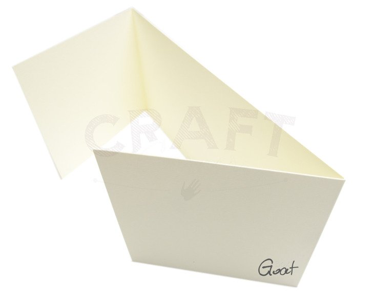 Baza kartki DL okiennica pozioma kremowa ecru GoatBox